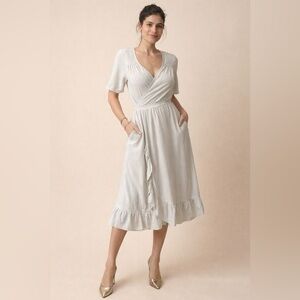 Buho Barcelona cozy 100% Cotton wrap Dress